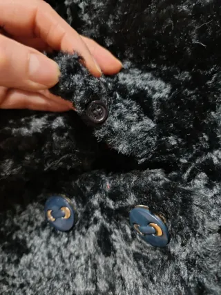 Chaquetón negro 3/4