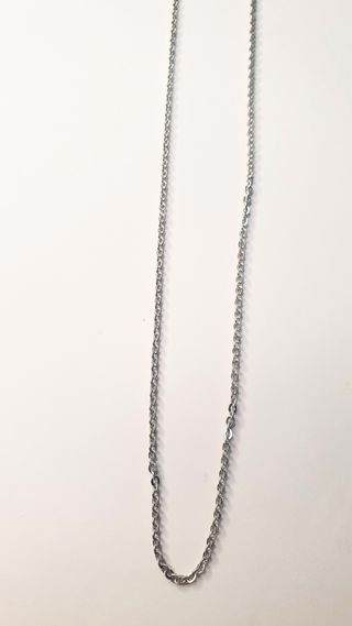 Cadena Plata Ley 40cm Eslabones Pequeños