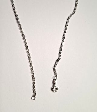 Cadena Plata Ley 40cm Eslabones Pequeños