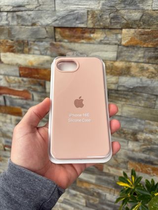 Capa Silicone iPhone 16E Rosa