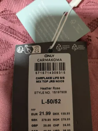 Camiseta Only Carmakoma Curve Talla XXL