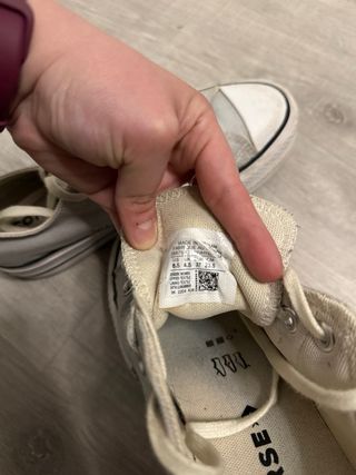 Bambas Converse Grises y Blancas