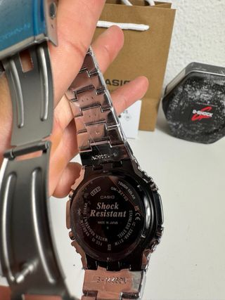 Reloj Casio G-Shock Metal Plateado Azul