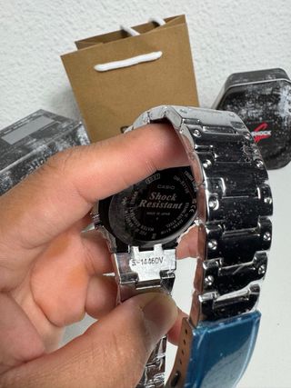 Reloj Casio G-Shock Metal Plateado Azul