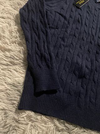 Jersey Polo Ralph Lauren Azul Cable Knit