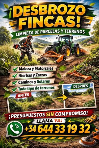 Desbroces y Limpieza de fincas
