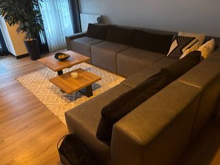 Sofá modular gris 6 metros