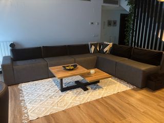 Sofá modular gris 6 metros
