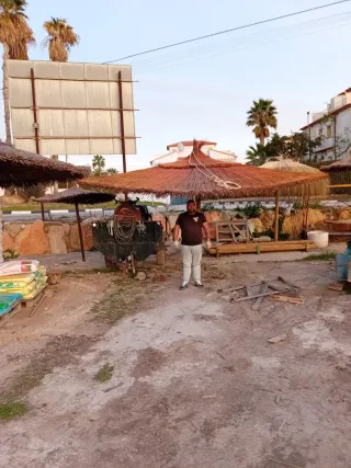 Pérgola de madera . hierro.ect