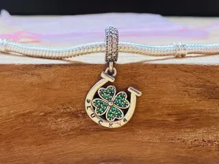 Charm Colgante | Herradura Trébol de la Suerte