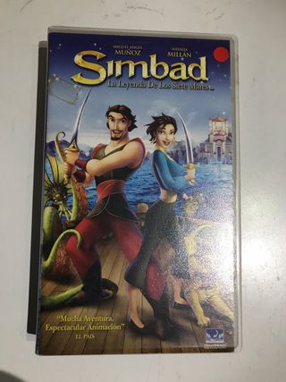 2 Cintas VHS: Simbad y Pinocho