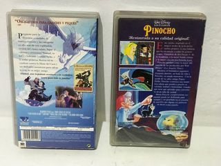 2 Cintas VHS: Simbad y Pinocho