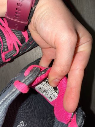 Zapatillas pádel Munich rosa y gris