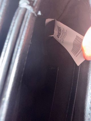 Bolso Diesel Negro y Plateado