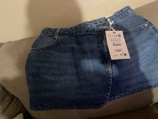 Falda pantalón Zara azul Talla XS