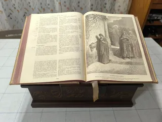 Libro Biblia de Jerusalen caja atril  Gustave Dore