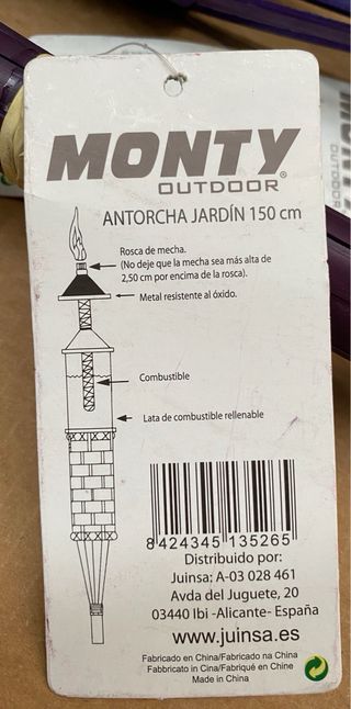 Antorchas de caña para jardín surtidas (128 uds)