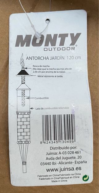 Antorchas de caña para jardín surtidas (128 uds)