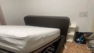Letto matrimoniale in pelle Con contenitore