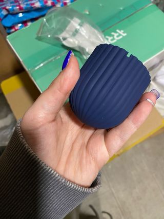 Soporte Cargador Silicona Apple Watch Azul