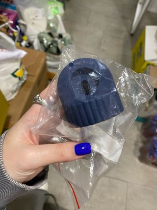 Soporte Cargador Silicona Apple Watch Azul