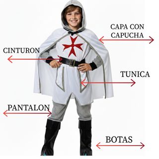 Disfraz Caballero Medieval Niño Talla 3 a 12 años
