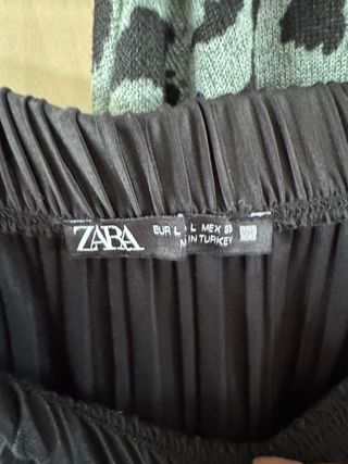 Conjunto Falda Plisada Zara y Jersey Only