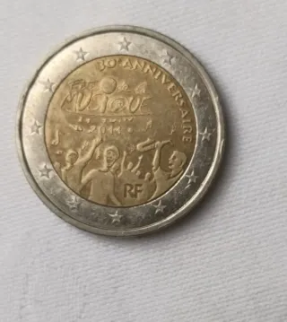 Lote 8 monedas 2€ conmemorativas Francia