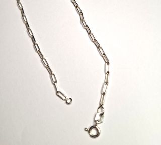 Cadena Plata Ley 40cm Eslabones Largos