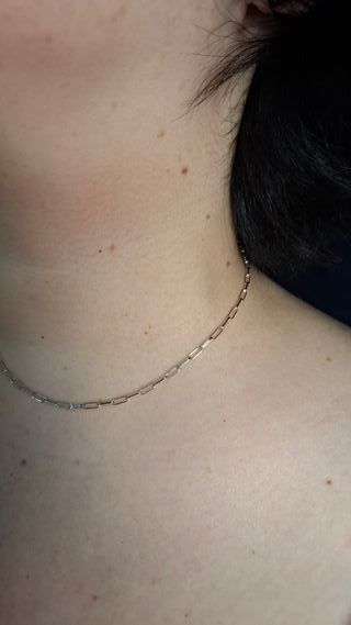 Cadena Plata Ley 40cm Eslabones Largos