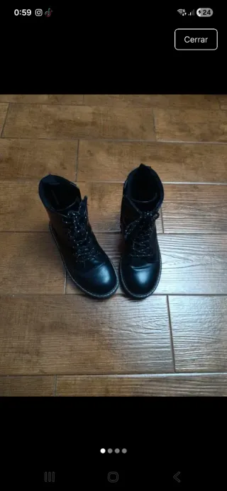 Botas militares niña talla 32