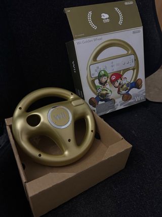 Volante Wii Club Nintendo Dorado Impecable