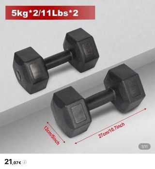 Mancuernas 5kg (11Lbs) x2