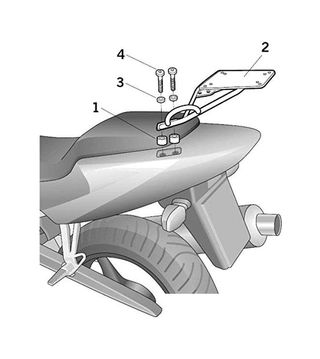Anclajes soportes fijaciones para baúl m F165
