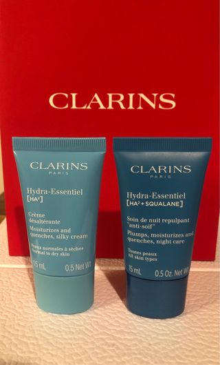 Clarins Hydra-Essentiel Dia e Noite 15ml x2