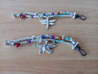 1 PULSERA LIBÉLULA O MARIPOSA DE 1 DE 50 NUEVA.