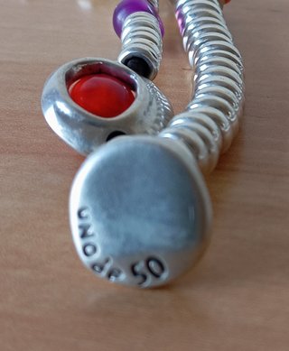UNODE50 LIBÉLULA/MARIPOSA PULSERA PLATA AMBIVALENT