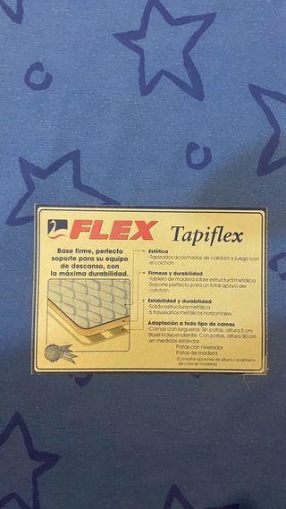 Base Cama Flex Tapiflex + Colchón 90cm