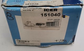 Pastillas freno 151040 Icer Daf Man Iveco Renault