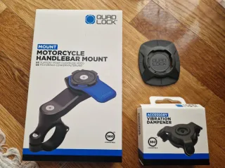 Kit suporte guiador Quad Lock para mota
