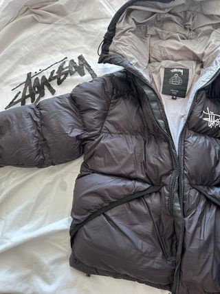 Abrigo Stussy Negro/Gris Talla M