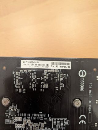 Tarjeta Gráfica Gigabyte 1030 OC 2GB