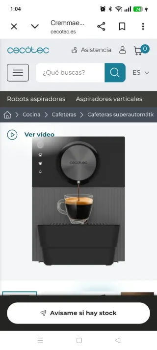 Macchina da caffè Cecotec Cream Cube