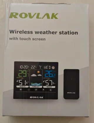 Stazione meteo wireless ROVLAK touch screen