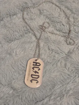 Colar Oficial AC/DC - Dog Tag High Voltage