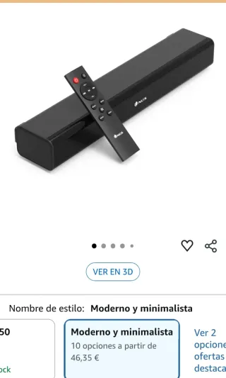 Barra de Sonido NGS Negra