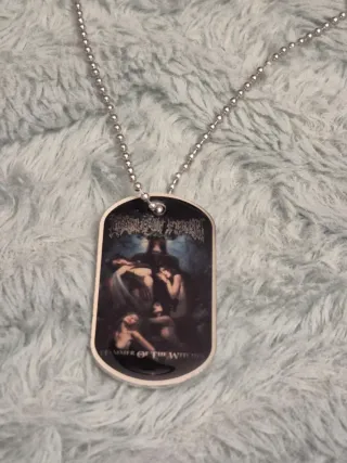 Colar Oficial Cradle of Filth - Dog Tag