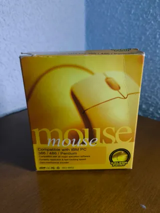 Ratón PS/2 Vintage Golden Point - ¡NUEVO!