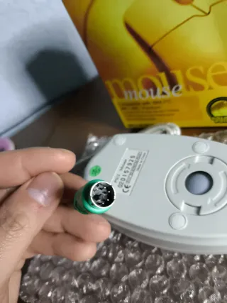 Ratón PS/2 Vintage Golden Point - ¡NUEVO!