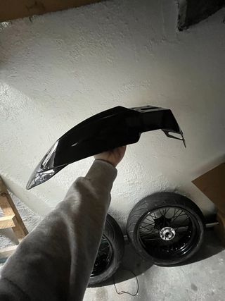 Guardabarros Supermotard Negro